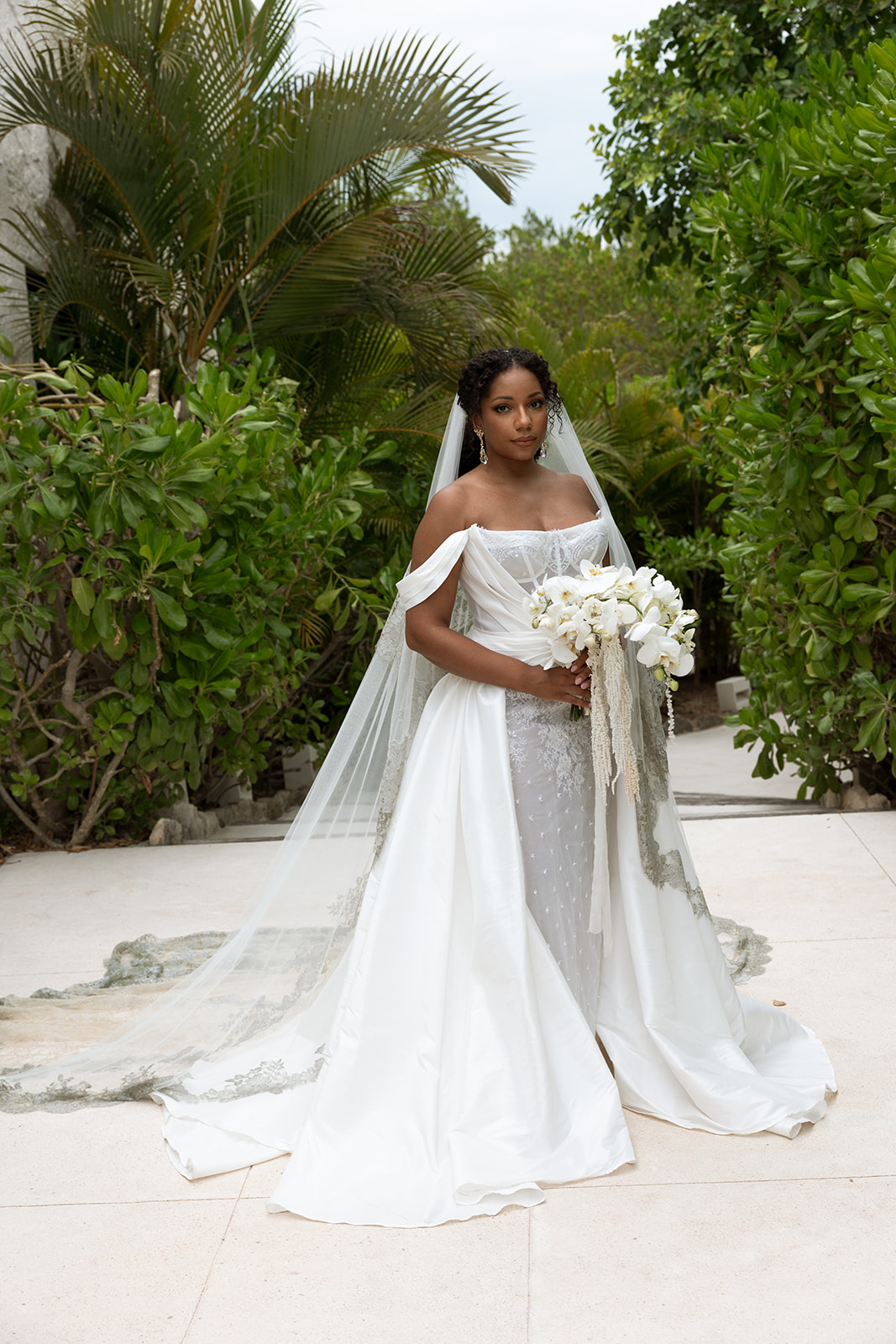 Lauren in a wedding dress
